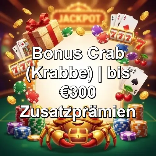Krabben Bonus bis 300€ – Spinsy Casino